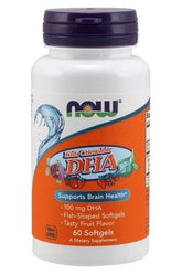 NOW Foods - DHA Kid's Chewable, 100mg - 60 softgels - Nutri.se